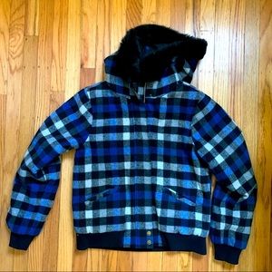 Plaid Bomber Jacket